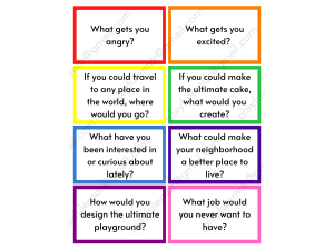 Conversation Cards - 72 printables